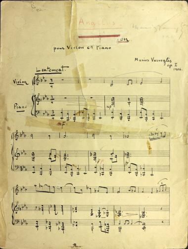 Angelus: pour violon et piano, op. I