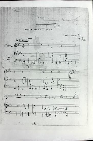 Angelus: pour violon et piano, op. I