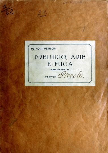 Preludio, arie e fuga: pour orchestre