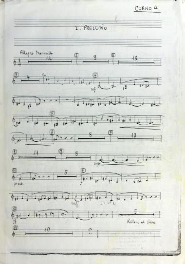 Preludio, arie e fuga: pour orchestre