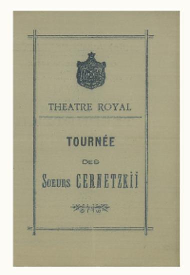 Tournee des soeurs Cernetzkii