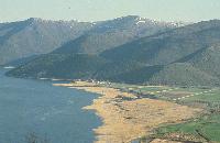 Πανοραμική άποψη της Μικρής Πρέσπας