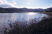 Η λίμνη Χειμαδίτιδα στο σούρουπο