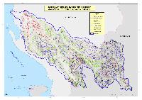 Aoos / Vjosa river contours and hypsographic points