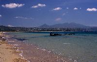 Αμμώδης ακτή στην Πελοπόννησο