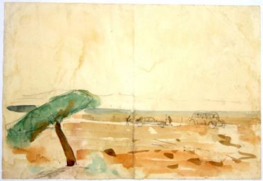 Τοπίο και 2 αυτοκίνητα