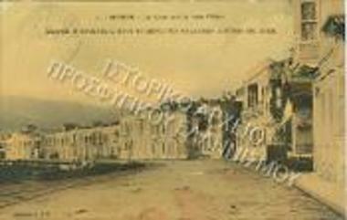 Η προκυμαία στο λιμάνι της Σμύρνης προς το μέρος των θαλάσσιων λουτρών της Εδέμ.