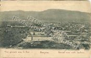 Γενική άποψη της πόλης της Σμύρνης με το λιμάνι.