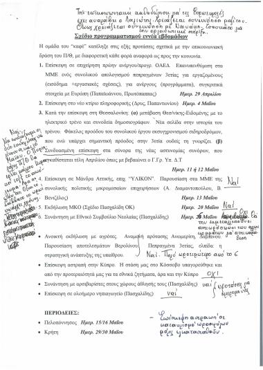 Σχέδιο προγραμματισμού εννέα εβδομάδων