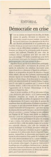 Démocratie en crise