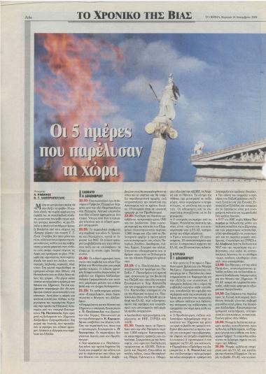 Το χρονικό της βίας- Τι γνώριζε η ΕΛ.ΑΣ. για τους κουκουλοφόρους- Ο νταής που πάτησε τη σκανδάλη- Τα όρια της αστυνόμευσης: Οργή και πολιτική- Ο θυμός και ο σεβασμός