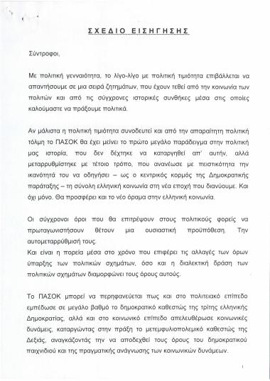 Σχέδιο εισήγησης