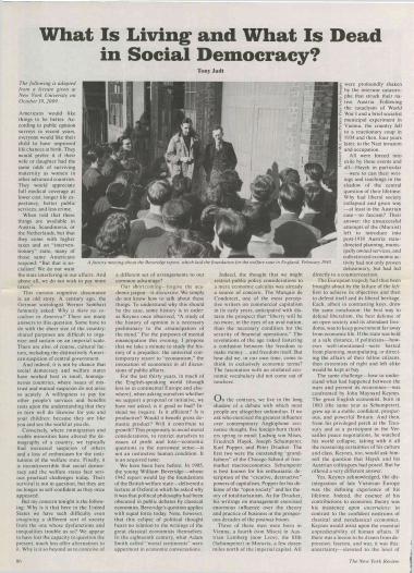 What is living and what is dead in Social Democracy?