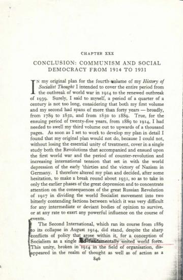 Conclusion: Communism and social democracy from 1914 to 1931