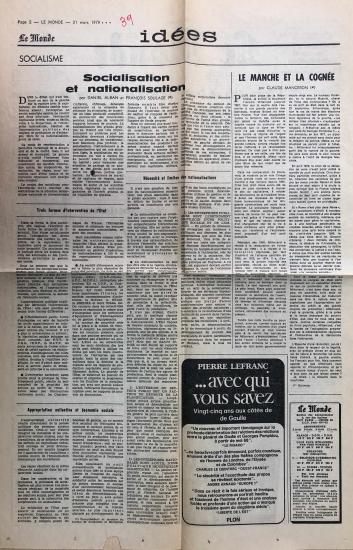 Socialisation et nationalisation