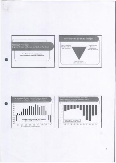 The Greek debt-trap: Origins, threats and ways out before the doom