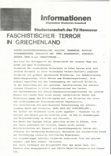 Faschistischer terror in Griechenland