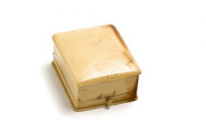 Jewellery box. It contained jewellery confiscated by the Bulgarians.