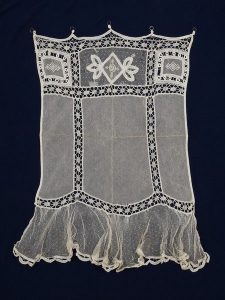 cotton tulle with lace, white, belong to Esther Modiano
