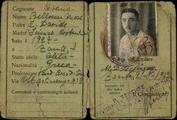 ID card No 56533, M.D.TSEZANAS, Zakynthos 21/viii/1943.