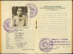 Italian Passport No.83, of Rachel, Saal, Rhodes, 27 June 1932.