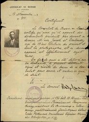 certificate of David S.Taraboulous, Xanthi, Kavala 24 September 1932.