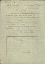 Documents (30), announcements for payment of building taxes concerning Jewish property.