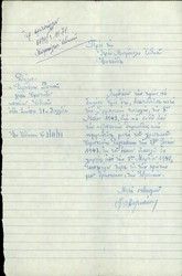 Affirmation of Fotini Digenaki sent on 03/11/1971 to Archbishop of Athens.