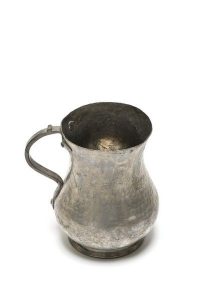 Pewter jug for water or wine, used for Pesah, dowry of Nina Gani-Konstantini, Zanynthos.