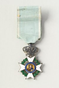 Cross of the Order of the Saviour awarded to Abraham Salvator Matalon (1886-1987).