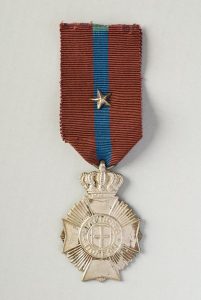 Medal of Police Valour awarded to Elias Kofinas, with the rank of Captain A'.