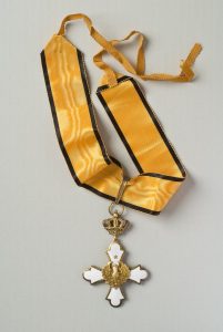 Order of the Phoenix, Knight Gold Cross, with ribbon awarded to David Edgar Allalouf (1918 - 2003).