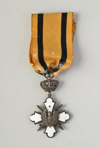 Order of the Phoenix, Knight Silver Cross with swords awarded to David Edgar Allalouf (1918 - 2003).