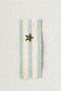 Small silver-gilt star (Decoration-Asia Minor) awarded to Abraham Salvator Matalon (1886-1987).