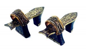 Wooden clogs for the bride’s ritual bath (mikveh) from Istanbul.