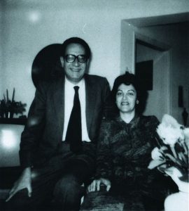 Reina in the 1980s, with the son of the Citteritch family who hid her.