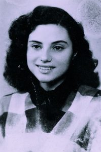 Lilian Benroubi at the time she was hiding.