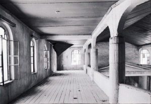The Synagogue of Xanthi, view of the interior, detail from the women's section.