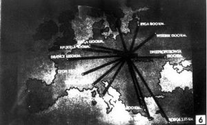 Map showing the invasions of Nazis in Europe.