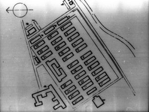 Auschwitz concentration camp's floorplan.