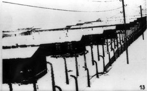General view of Auschwitz concentration camp.
