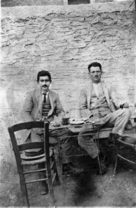 Photograph of two men, property of Mrs. Joya Cohen, Athens.