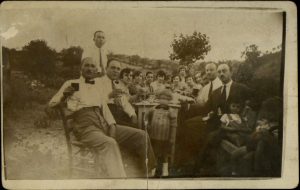 Group eating outdoors, Xanthi.