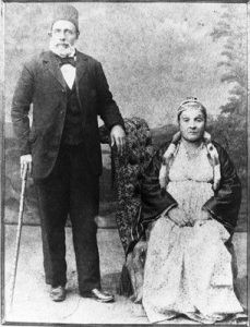 Mr. David and Mrs. Sarah Benadon, Thessaloniki, ca. 1900.
