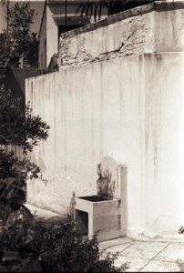 The Synagogue of Volos, view of the exterior, detail from the fountain at site of former Mikvah.