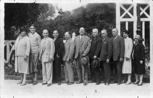 Group photograph including Moise Gategno and Vidal Cohen, France 1929.