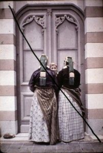 Autochrome of Jewish women wearing Kofya, Salonika.