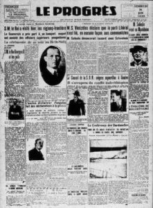 Page from a french newspaper.