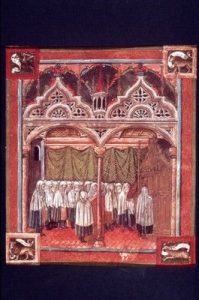Color plate from Metzger, jewish life in the Middle Ages, 