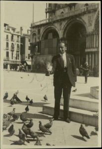 E. Kofinas in the Piaza San Marco, Venice.